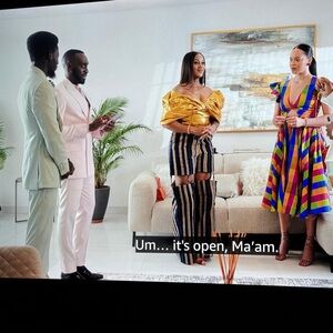 Striped dark blue stripe Asoke pants